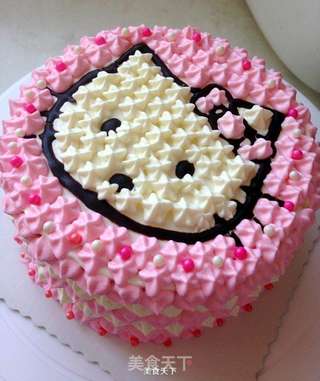 hello Kitty蛋糕的做法步骤:12