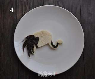 教你巧用吐司轻松制作国画版创意餐的做法步骤:4