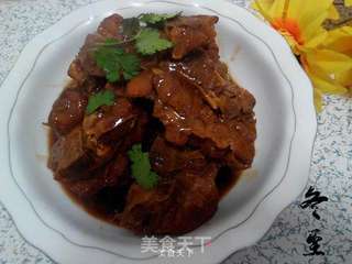 红烧猪脊骨的做法步骤:8