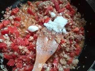 西红柿肉酱意面的做法步骤:7