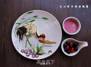 教你巧用吐司轻松制作国画版创意餐的做法步骤:9