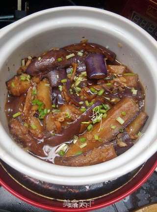 咸鱼茄子煲的做法步骤:9