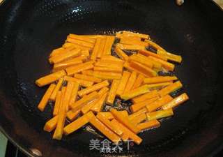清炒南瓜芦笋的做法步骤:7