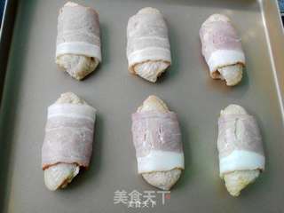 黄油培根烤鸡翅的做法步骤:7