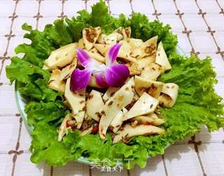 孜然辣酱炒黄喉的做法步骤:9