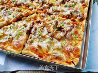 BBQ鸡肉核桃披萨的做法步骤:16