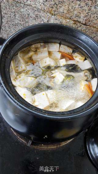 孕妇营养餐——豆腐炖黄甲鱼的做法步骤：7