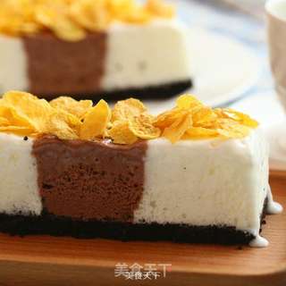 双色冰淇淋蛋糕的做法步骤:11
