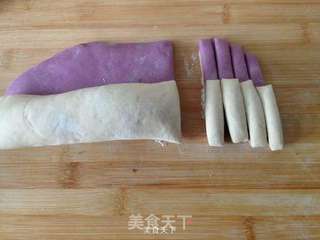 紫薯蝴蝶卷的做法步骤:11