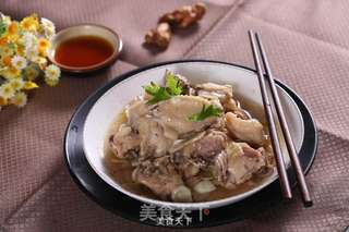 沙姜蒸鸡的做法步骤:6