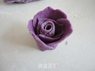 紫薯玫瑰花的做法步骤:10