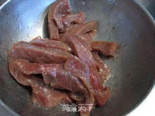菲力牛排炒荷兰豆的做法步骤:5