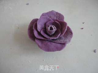 紫薯玫瑰花的做法步骤:11