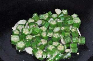秋葵虾球的做法步骤:8