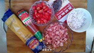 培根意大利面的做法步骤:4