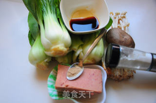 ##新侬健康餐桌#---清爽凉拌油菜海鲜菇的做法图解3