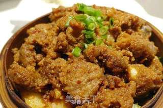 在家做最简单又好吃的粉蒸排骨的做法步骤：5