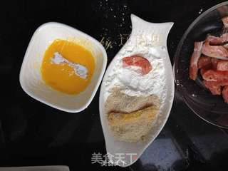 #脆炸三文鱼的做法图解4