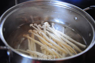 ##新侬健康餐桌#---清爽凉拌油菜海鲜菇的做法图解4