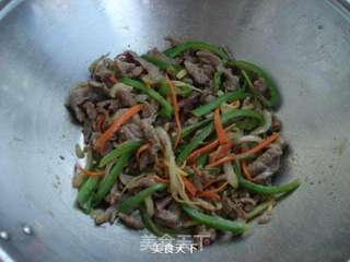 #青椒牛肉丝的做法图解10