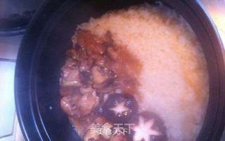 香菇滑鸡煲仔饭的做法步骤：14