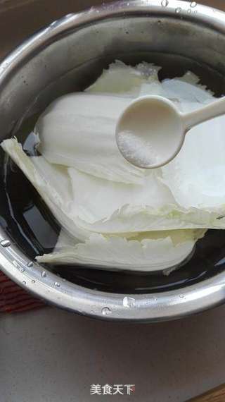椒油糖醋白菜的做法步骤：2