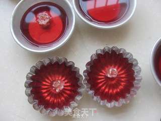 水果朗姆酒花茶果冻的做法步骤:9