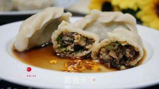 油菜香菇素馅饺子的做法步骤:13
