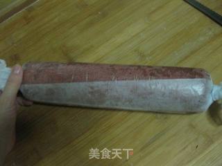 红曲蛋糕卷的做法步骤:13