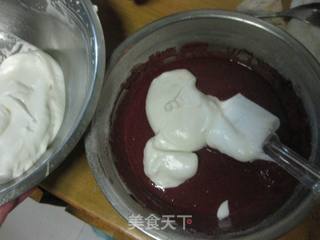 红曲蛋糕卷的做法步骤:7