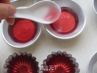水果朗姆酒花茶果冻的做法步骤:7