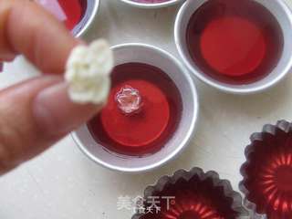 水果朗姆酒花茶果冻的做法步骤:8