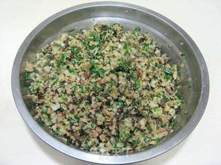 油菜香菇素馅饺子的做法步骤:6