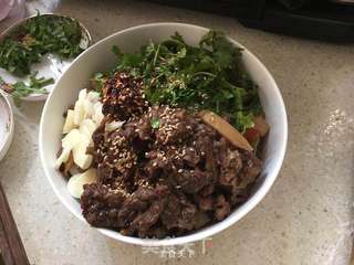 菠菜牛肉块面的做法步骤:14