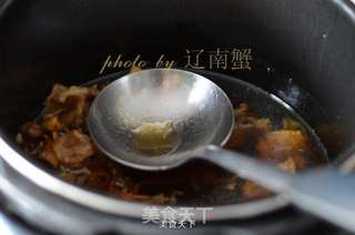松茸炖牛肉的做法步骤:6