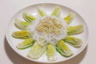蒜蓉粉丝娃娃菜的做法步骤:8
