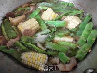 豆角炖玉米的做法步骤:11