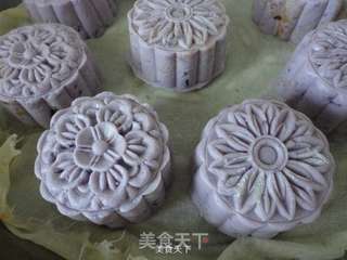 紫薯南瓜冰皮月饼的做法步骤:6