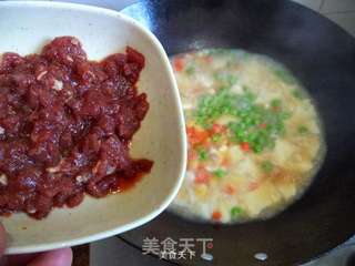 牛肉末豆花羹的做法步骤:7