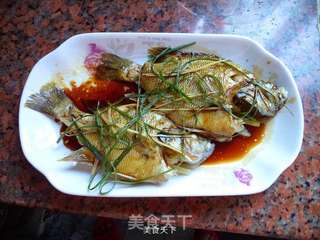 微波炉版清蒸太阳鱼的做法步骤:7