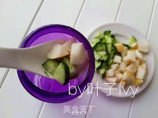 夏季青瓜梨子汁的做法步骤:3