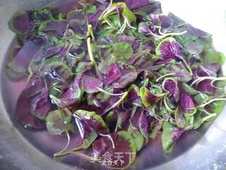 橄榄油拌苋菜的做法步骤:2