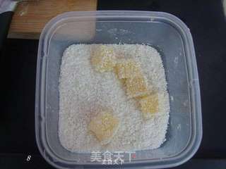 椰蓉菠萝果冻的做法步骤:8