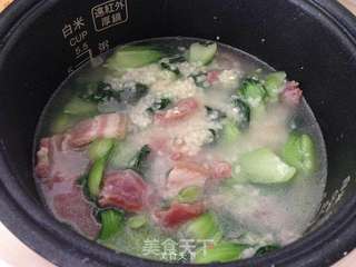 腊肠咸肉菜饭的做法步骤:7