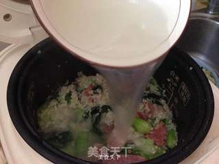 腊肠咸肉菜饭的做法步骤:6