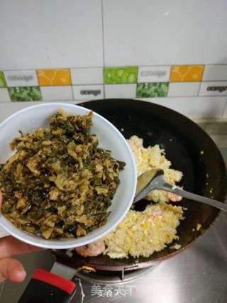 虾仁酸菜糯米饭的做法步骤:6
