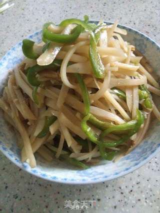 青椒蒜香土豆丝的做法步骤:10