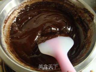 巧克力慕斯盆栽蛋糕的做法步骤:12