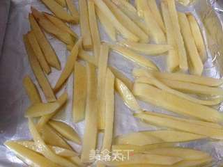 鲜香四溢的--【自制烤薯条】的做法步骤:5