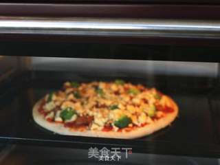 核桃烤鸡披萨的做法步骤:9